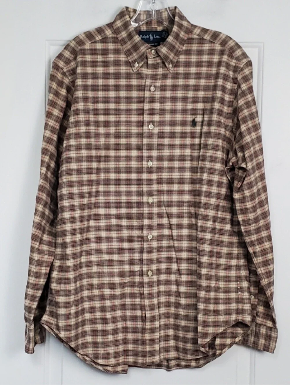 Polo Ralph Lauren Mens Classic Fit Button Down Shirt Preppy - Size L - EUC